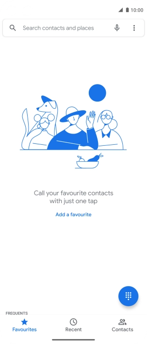 Press the menu icon.