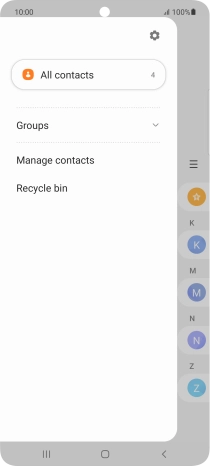 Press Manage contacts.