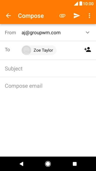 Press Subject and key in the required subject.
