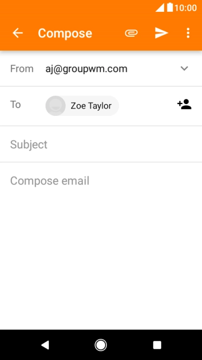 Press Subject and key in the required subject.