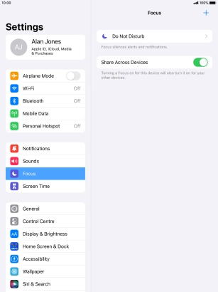 Press Do Not Disturb.