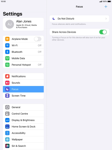 Press Do Not Disturb.