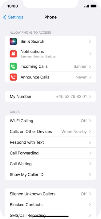 Press Wi-Fi Calling.