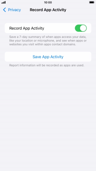 Press Save App Activity.