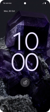 Slide your finger upwards starting from the bottom of the screen.