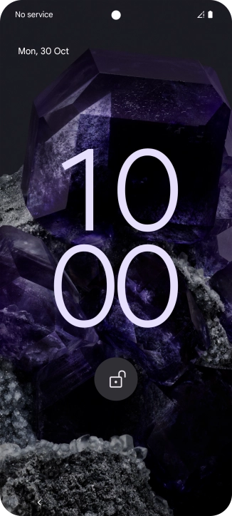 Slide your finger upwards starting from the bottom of the screen.