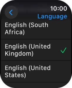 Press the required language.