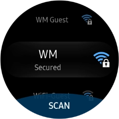 Press the required Wi-Fi network. Press the required Wi-Fi network.
