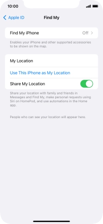 Press Find My iPhone.