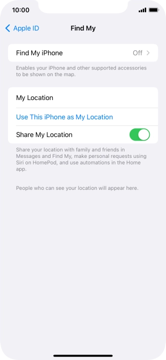 Press Find My iPhone.