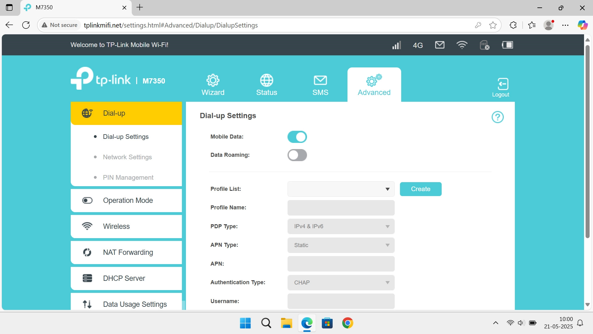 Click Network Settings.