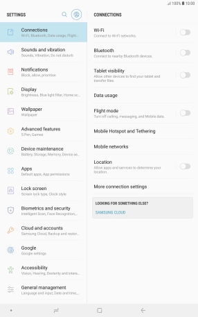 Press Mobile networks.
