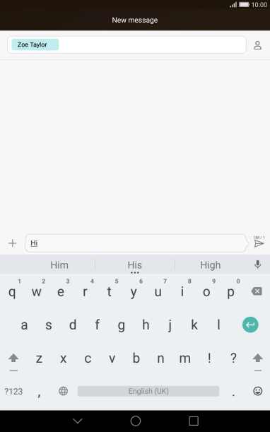 Press the attachment icon.