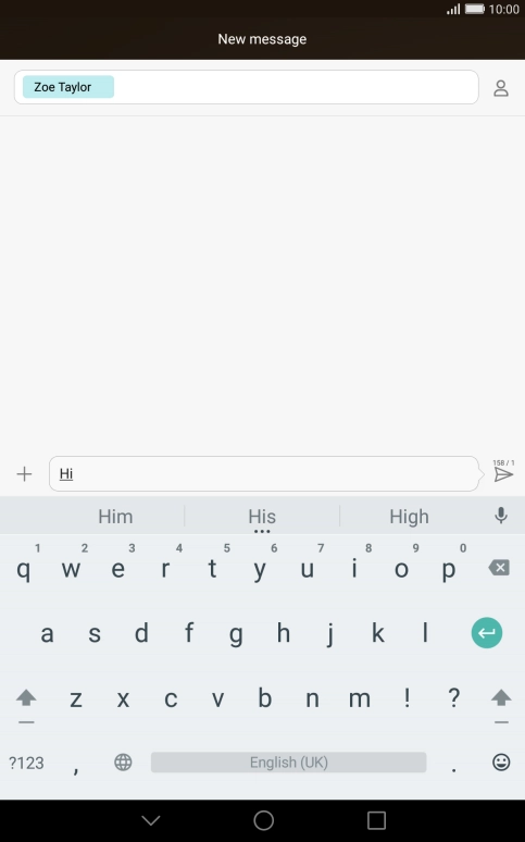 Press the attachment icon.