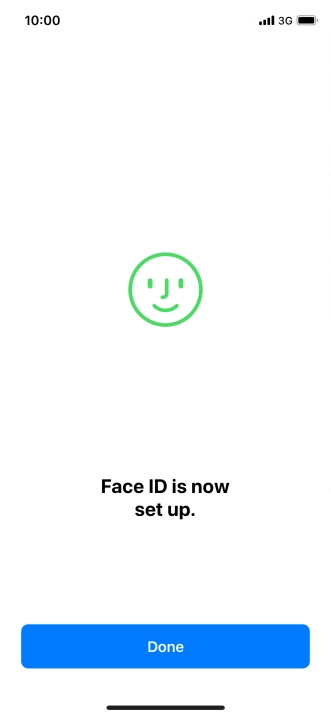 Press Done. If you haven't previously selected a phone lock code, key in a code of your own choice twice.