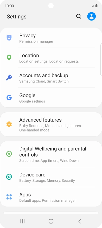 Press Accounts and backup.