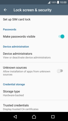 Press Set up SIM card lock. Press Set up SIM card lock.
