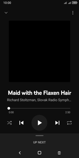 Press arrow right to go to the next audio file.