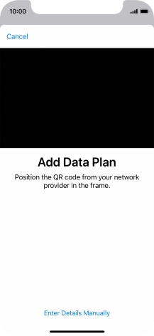 Place the QR code you've received inside the phone camera frame to scan the code.
