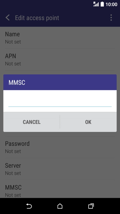 Key in http://pxt.vodafone.net.au/pxtsend and press OK.