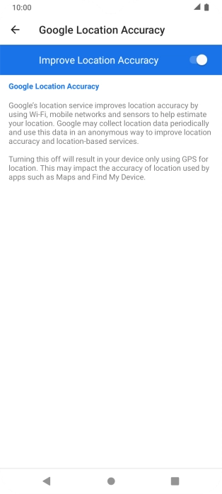 If you press the indicator next to 
