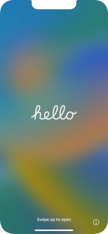 Slide your finger upwards starting from the bottom of the screen.