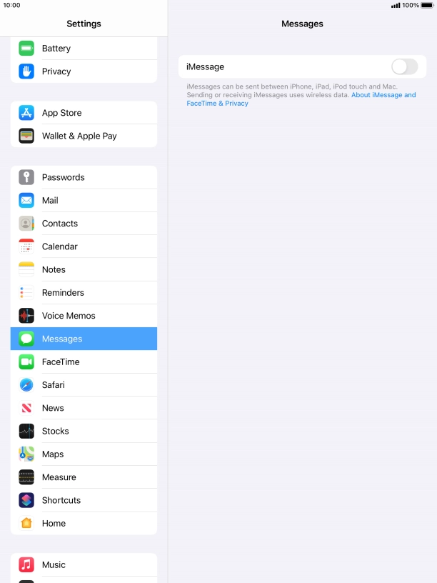 Press the indicator next to Press the indicator next to