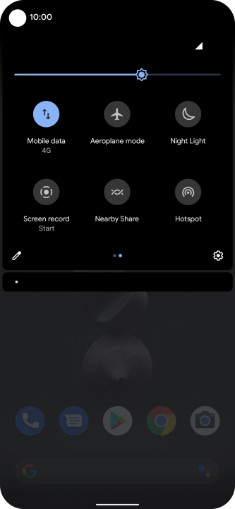 Press Mobile data to turn the function on or off. Press Mobile data to turn the function on or off.
