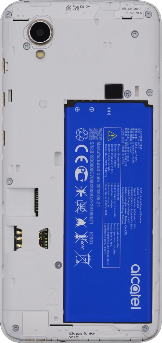Place your SIM as illustrated next to the SIM holder.