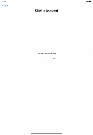 If your SIM is locked, key in your PIN and press OK. If your SIM is locked, key in your PIN and press OK.