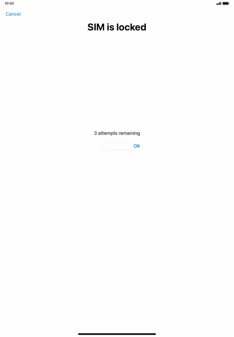 If your SIM is locked, key in your PIN and press OK. If your SIM is locked, key in your PIN and press OK.