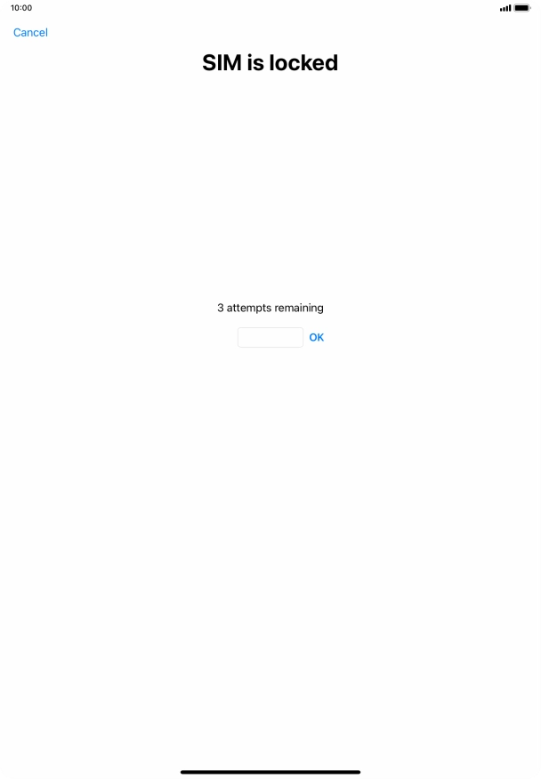 If your SIM is locked, key in your PIN and press OK. If your SIM is locked, key in your PIN and press OK.