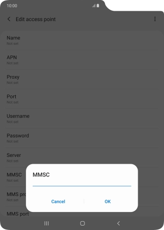 Key in http://pxt.vodafone.net.au/pxtsend and press OK.