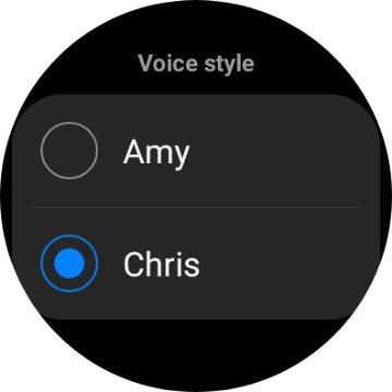 Press the required voice.