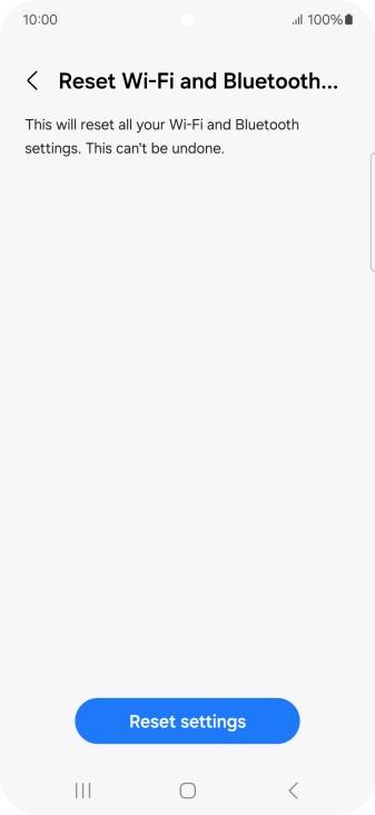 Press Reset settings.