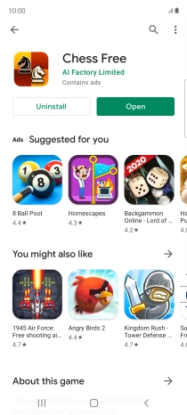 Press the Home key to return to the home screen.