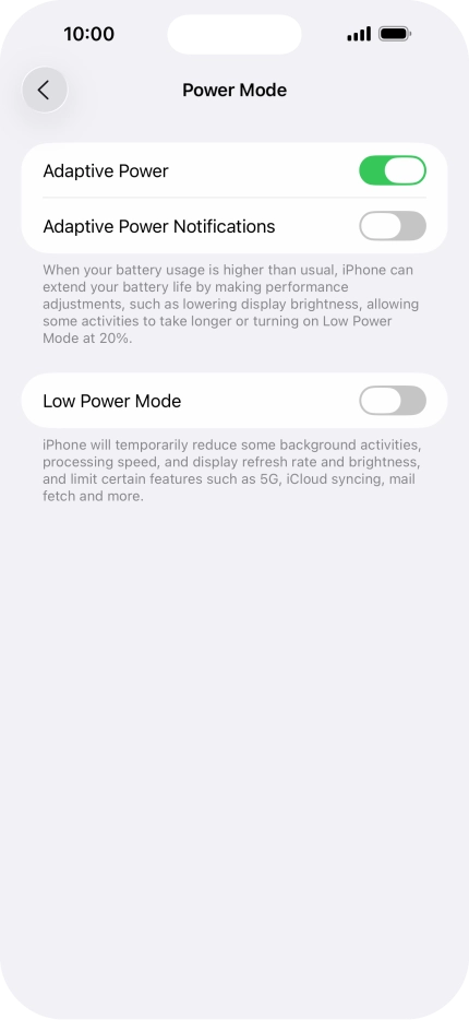 Press the indicator next to Press the indicator next to
