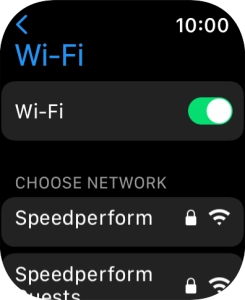 Press the required Wi-Fi network.