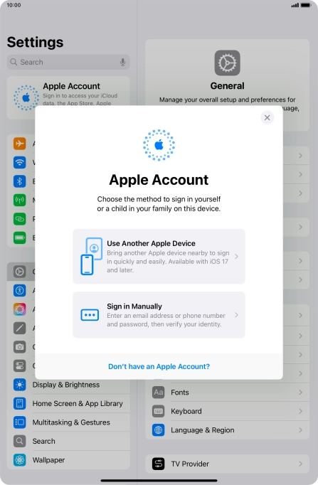 Press Sign in Manually. Press Sign in Manually.