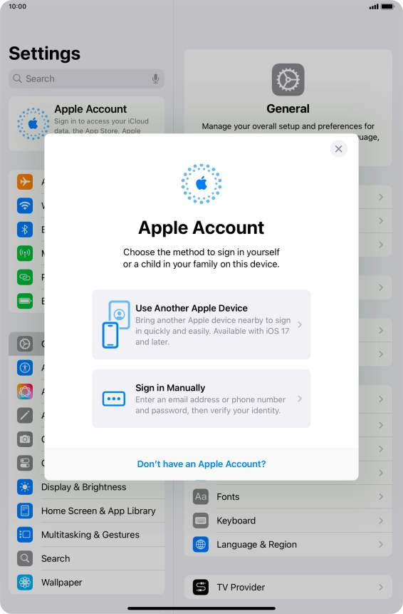 Press Sign in Manually. Press Sign in Manually.