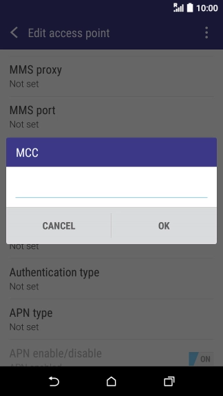 Key in 505 and press OK.