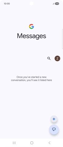 Press the profile icon.