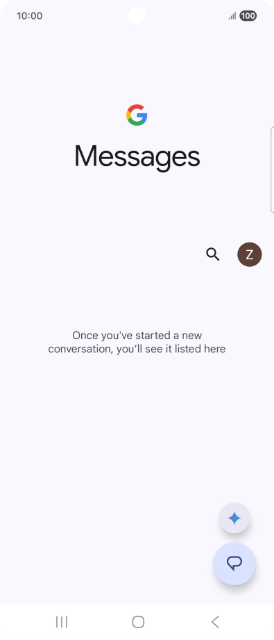 Press the profile icon.