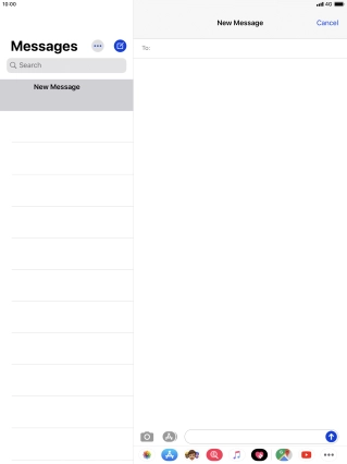 Press To: and key in the first letters of the recipient's name.