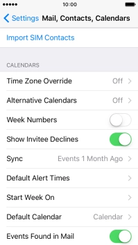 Press Import SIM Contacts.