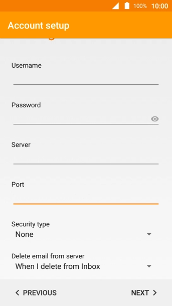Press the drop down list below 
