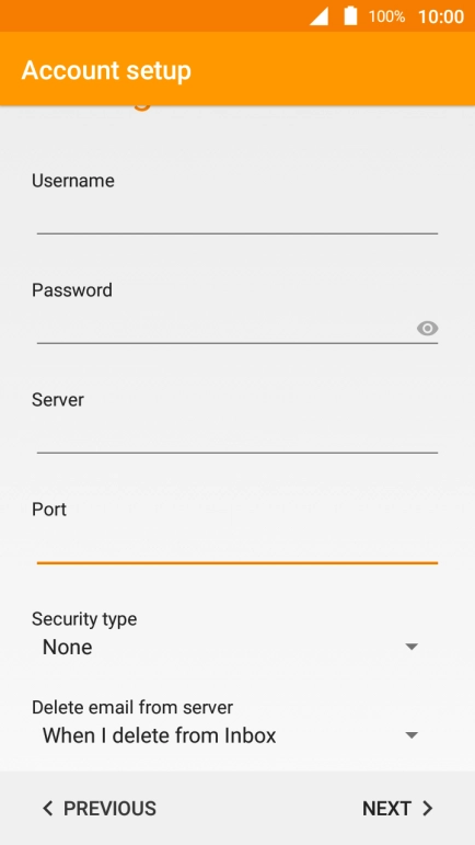 Press the drop down list below 