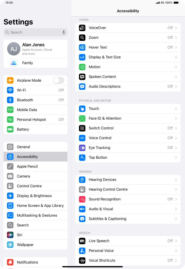 Press the required category below 