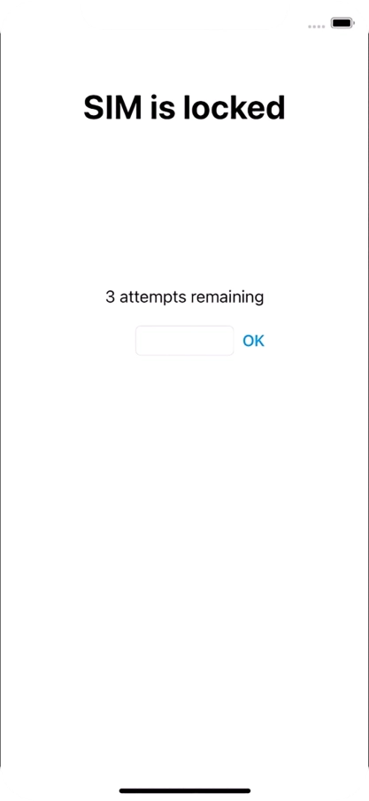 If your SIM is locked, key in your PIN and press OK.