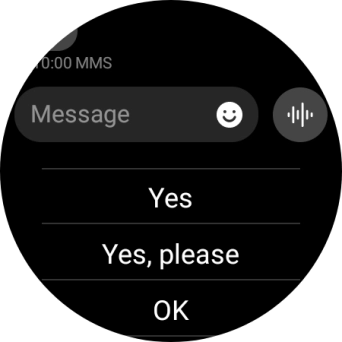 Press the record message icon and follow the instructions on the screen to record and send the required reply. Press the record message icon and follow the instructions on the screen to record and send the required reply.